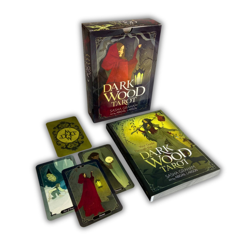 Подарочный набор таро - Темного Леса, Dark Wood Tarot, книга + карты