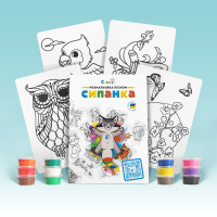 Набір для творчості TC2 "Розмальовка кольоровим піском"- ПТАШКИ